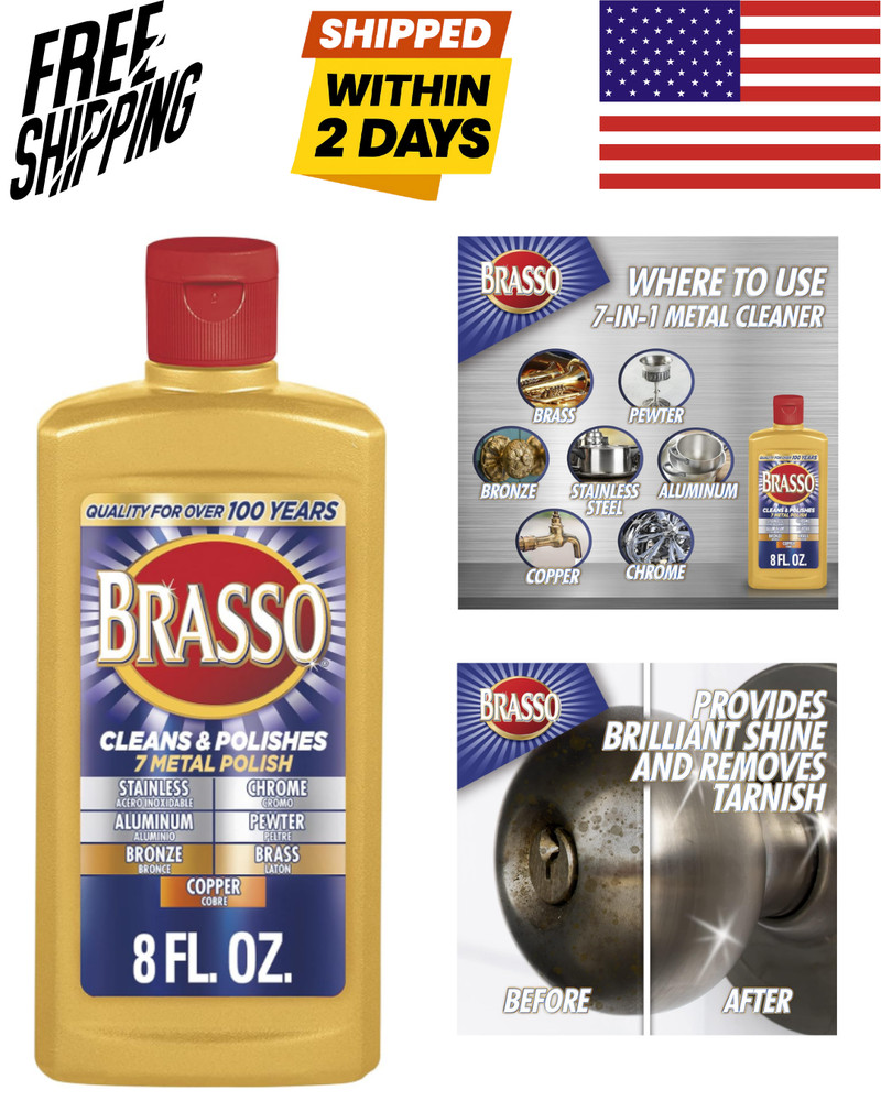 Brasso Multi-Purpose Metal Polish, 8 oz 8 Fl Oz (Pack of 1) great price