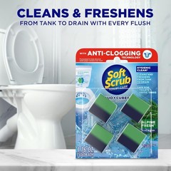 Alpine Fresh In-Tank Toilet Cleaner Duo-Cubes, 4 Count – Long-Lasting Freshness