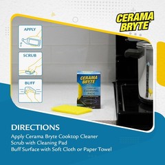 Cerama Bryte 10 x 5 Pack Cleaning Pads Cooktop and Stove 10 Count (Pack of 1)