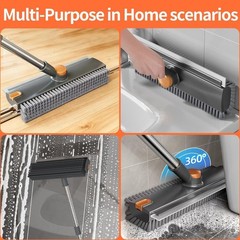 3 In 1 Floor Scrub Brush Floor Scrub Brush With 54in Adjustable Long Handle