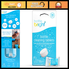 Water Bottle Cleaning Tablets – 12/36/78 Count, Removes Stains & Odors, Safe for