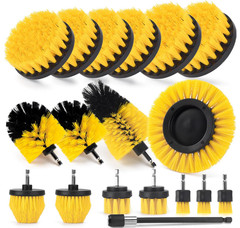 Kit de Cepillos de Limpieza para Taladro 18 Piezas con Extensión Multiuso, Nuevo