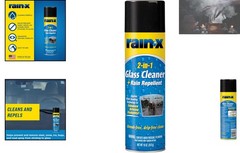 Rain-X 2-in-1 Glass Cleaner Plus Rain Repellent – Enhance Visibility, 18oz