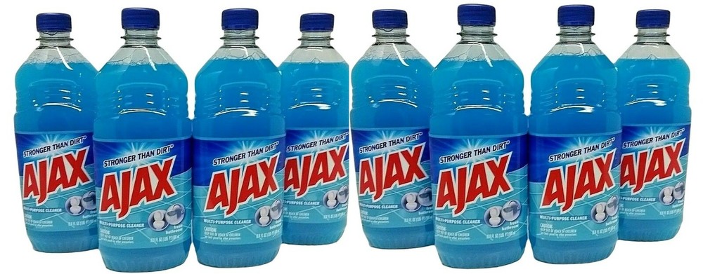 ( LOT 8 Bottles ) Ajax FRESH BATHROOM All Purpose Cleaner 16.9 oz Ea Bottle