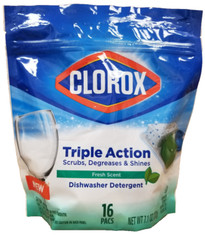 Triple Action Dishwasher Detergent Pacs 16 Count 7.1 oz FRESH SCENT