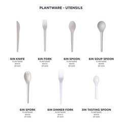 Eco-Products Compostable CPLA 6″ Plastic Soup Spoons, Case of 1000, Disposable