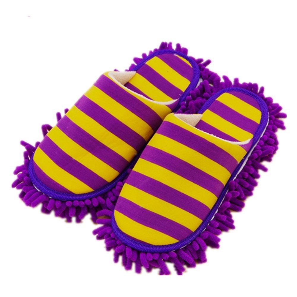 Unisex Microfiber Slippers Floor Cleaning Mop Men and Women House Dusting Sli…