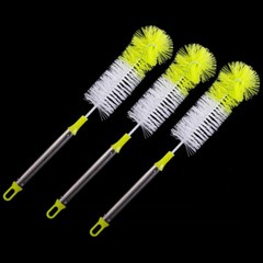 2PCS Bendable Cup Brushes Colorful Bottle Brush for Cleaning Cups (Random Color)