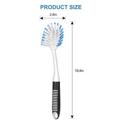 SetSail Dish Brush with Handle 2 Pack Stiff Bristles Dish Scrubber with Built in