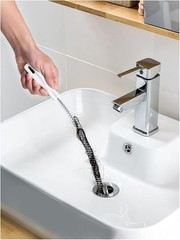 Flexible 2-Part Kitchen & Bathroom Drain Cleaning Brushes – Easy Clog Removal