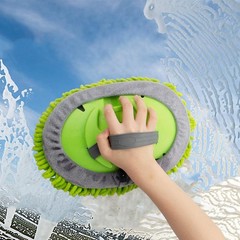 62″ Microfiber Car Wash Brush Mop Kit Mitt Sponge with Long Handle Car Cleani…