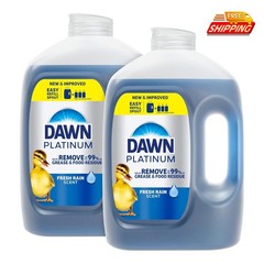 Dish Soap Refill Liquid Detergent Fresh Scent 51.5 Oz 2 Pack Free Ship