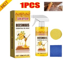 1-2PCS Beeswax Spray Essential Oil Wax,Multi-Purpose Furniture Polish,Wood Care~