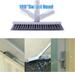 Grout Brush with Long Handle – Heavy Duty Grout Cleaner Brushes for Tile Floors,