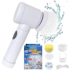 5 in 1 Electric Cleaning Brush Handheld Kitchen Cleaner Cordless Spin Scrubber