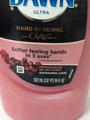 Dawn Ultra Hand Renewal Dish Soap Pomegranate Splash Olay Pink 18 fl oz 90% Full
