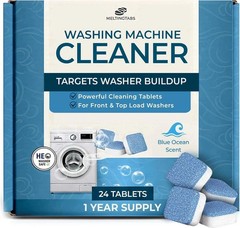 Uproot Clean Washing Machine Cleaner Tablets – 24 Pack for a 12 Month Supply. Fo