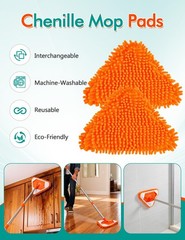 Ceiling Fan Cleaner Duster with 76″Extendable Long Handle 180° Wall Mop