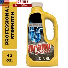 Max Gel Thick Drain Clog Remover Pro Strength 42oz Fast Action Safe Pipes 1 Pack
