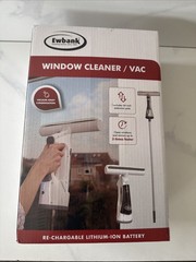 Ewbank Extendable Window Squeegee Cleaner/Vac Vacuum Suction Windows Showers New