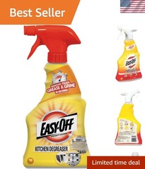 Chlorine-Free Lemon Kitchen Degreaser – Safe & Effective 16 Fl Oz Spray Cleaner