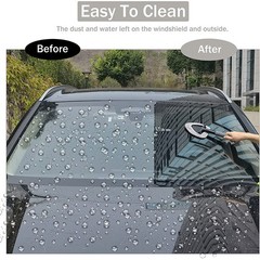 Auto Windshield Cleaning Tool Extendable Window Cleaner Brush Glass Wiper w/ Pad