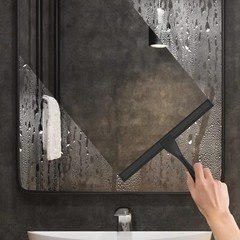 All-Purpose Stainless Steel Shower Squeegee for Shower Glass Door with Adhesive