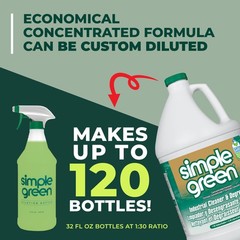 SMP13005 – Simple Green Industrial Cleaner and 128 Fl Oz (Pack of 1), White