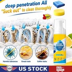 Multi-Enzyme Foam Cleaner,All-Purpose Deep Cleaning Spray For Car,Kitchen,Sofa