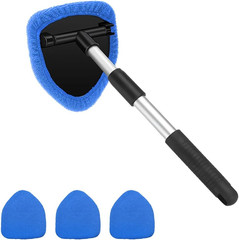 Car Windshield Cleaner Tool, Vehicle Window Detailing Cleaning Kit with Extendab