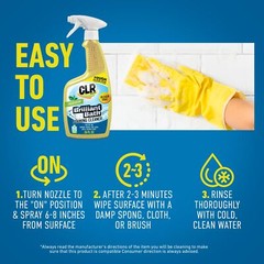CLR Brilliant Bath Multi Surface Cleaner Pack of 4 26 Fl Oz Powerful Clean