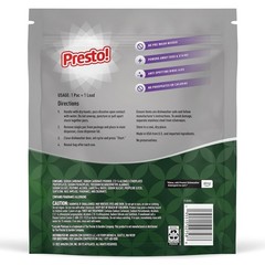 Presto Triple Action Dishwasher Pacs Lemon Scent 90 Count Fresh Scent Power