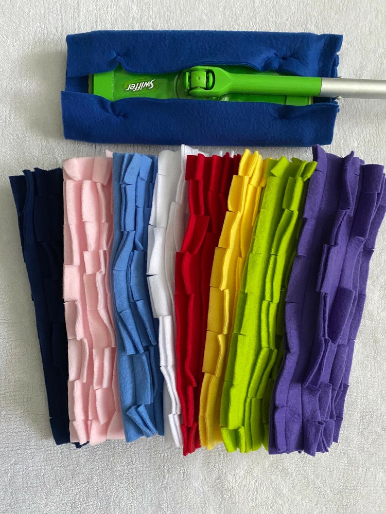 1 FLEECE MOP PAD FIT SWIFFER SWEEPER 1 REFILL REUSABLE WASHABLE DRY DUSTING