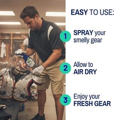 Plant-Based Sports Equipment Spray – 16 Fl Oz for Odor-Free Athletic Gear
