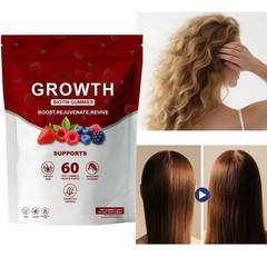 Hair Growth Gummies – Biotin, Vitamins Plant Extracts, Supports Health…
