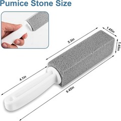 5 Pack Pumice Stone Toilet Cleaner w Handle Hard Water Ring Rust Remover