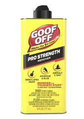 Goof Off Professional Strength Latex Paint and Adhesive Remover, 6 fl. oz.