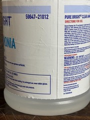 Pure Bright Clear Ammonia 64 oz 2Qt Multi-Surface Cleaner