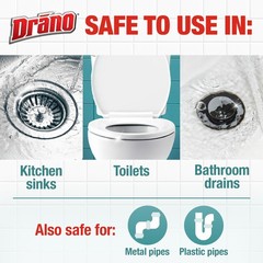 Drano Max Build Up Remover Drain Cleaner Enzymes & Probiotics Prevents Clogs &