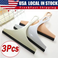 3X Glass Window Wiper Cleaner Squeegee Shower Screen Mirror Home Car Blade Brush