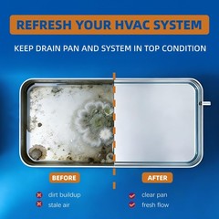 200 PCS AC Drain Pan Tablets FastActing Line Cleaner HVAC Mini Split Window