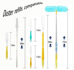 50 Count Duster Refills 360 Heavy Duty Duster Refills Compatible With Swiffer Mu