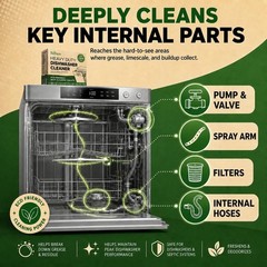 Heavy Duty Washing Machine, Dishwasher & Garbage Disposal Cleaner Bundle | Deep