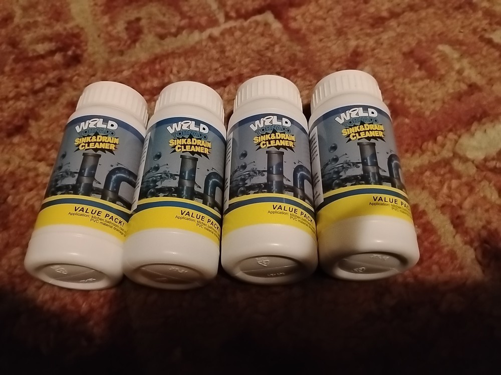 Wild Tornado Pipe Dredge, Powerful Sink& Drain Cleaner Powder,Fast Foaming Drain