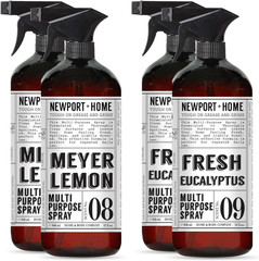 Newport + Home Multi-Purpose Spray, Meyer Lemon & Fresh Eucalyptus Scents, Tough