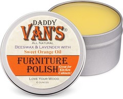 Eco-Friendly Beeswax Furniture Polish – Non-Toxic, Lavender & Orange Oil – 6 oz
