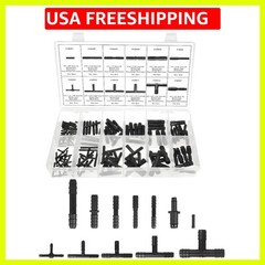 113PCS Car Vacuum Line Connector Kit, Heat Resistant Automotive Vacuum Tubing…