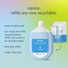 Clementine-Scented Gel Dish Soap Refill – Biodegradable & Grease-Cutting Power