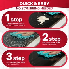 Stove Top Cleaner Glass Ceramic – Induction Cooktop Cleaner Polish And Protec…