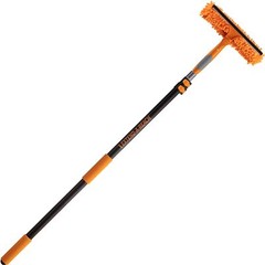 Window Washing Kit with Extension Pole 20+ Foot Reach 5-12 Ft